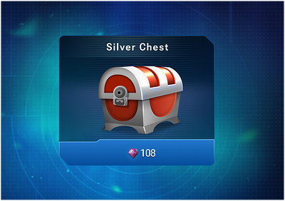 Silver Chest 2d chest design game gameui illustration interface silver ui ux