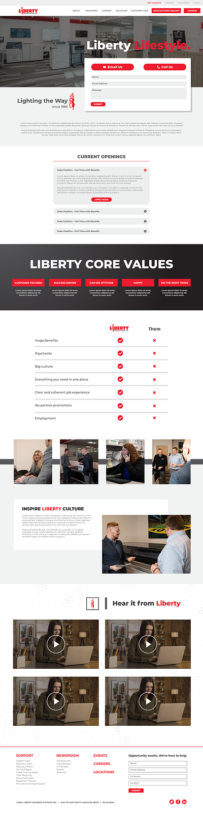 Liberty Business Systems - Web Design web design