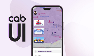 Cab App concept UI adobe protoshop app app creator app design app interface branding figma graphic design logo photoshop prototyping ui ui design ui designer user experience user interface ux ux design ux designer wireframe