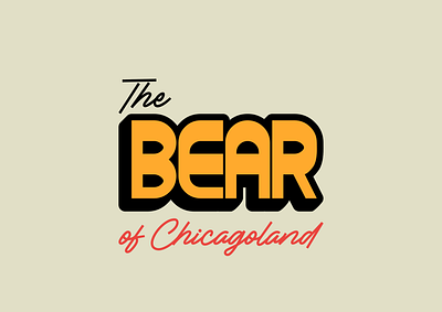 The Bear amateur cursive design logo redesign tv show typography