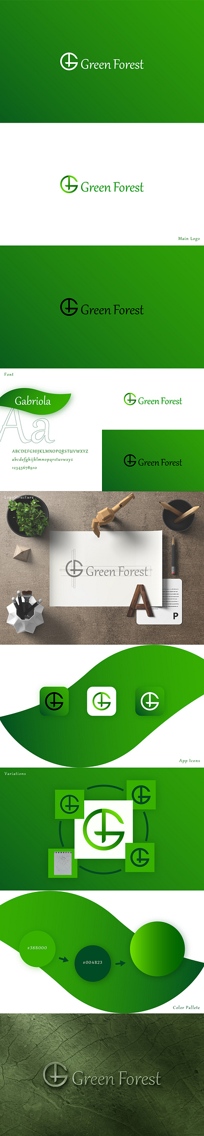 Green Forest Logo Design brand identity branding case study logo logo branding logo design logo design brand identity logo design case study