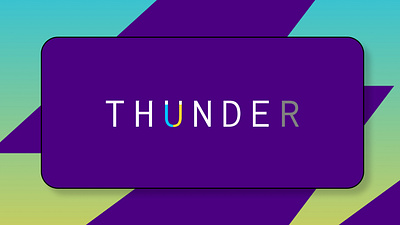 Thunder branding design food iphone logo minimalist thunder