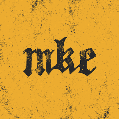 MKE design graphic design handdrawn photoshop type typography