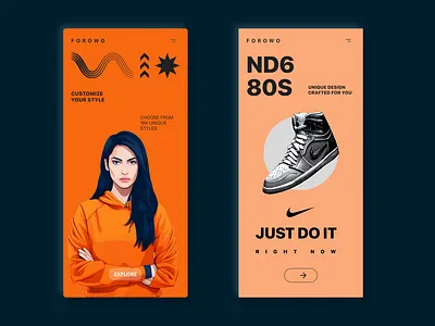daily UI design challenge day 46 a sportswear e-commerce app app app design appdesign dailyui ui ux