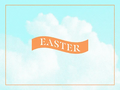 visual identity: easter + good friday christian church church design clouds colorful easter event branding good friday jesus sky visual identity