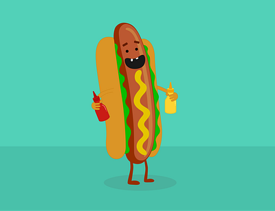 Hot-dog branding design graphic design illustration instagram logo vector