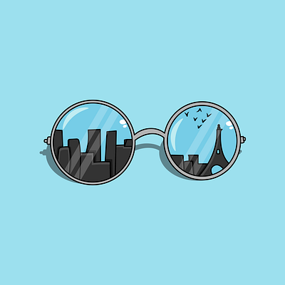 Glasses branding design graphic design illustration logo vector