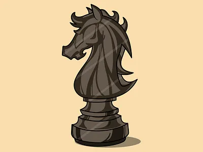 Chess Knight branding design graphic design illustration logo vector