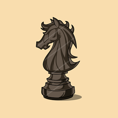 Chess Knight branding design graphic design illustration logo vector