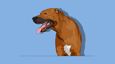RIDGEBACK Dog (Lion Killer) branding design graphic design illustration logo vector