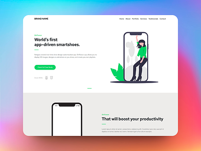 Free bootstrap landing page for your app showcase website bootstrap template bootstraplily branding design education template free architect template free bootstrap template free download free html template free landing page free template free website free website template freebie freebies illustration ui we