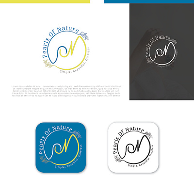 Pearls of Nature Logo adobe illustrator brand identity branding design graphic design illustration logo logo design vector