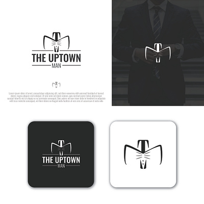 The Uptown Man adobe illustrator brand identity branding design graphic design illustration logo logo design vector