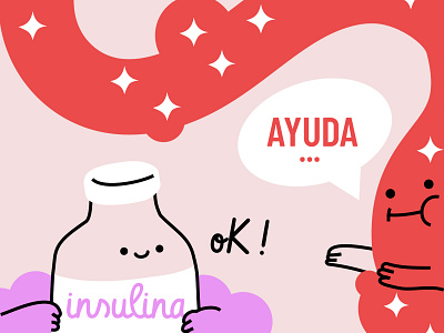 Insulina adobe adobe illustrator blood cartoon character design cute design diabetes flat graphic design illustration infographic insulin insulina vector illustration