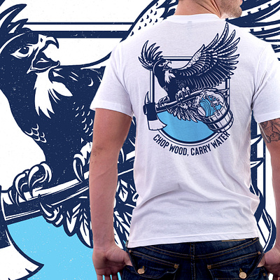 Avon School Wrestling tshirt design app axe badge bird branding departmen design fire fireman graphic design illustration logo mascot valcon vector