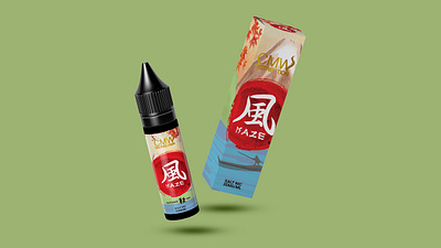 E-liquid Packaging Design for KAZE Autumn branding design e liquid graphic design kaze label label design logo packaging packaging design vape