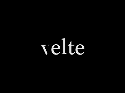 Velte Logo brand branding logo