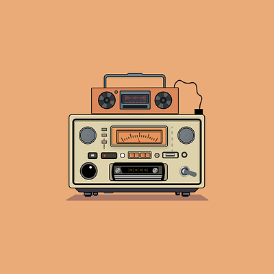 Cassette Player cassetteplayer illustration nostalgia productdesign ui ux