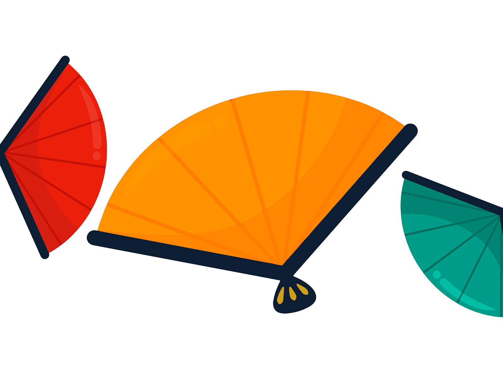 Chinnese Hand Fan Icon by Hippogriff Design on Dribbble