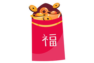 Chinnese Angpao Icon app branding design graphic design illustration logo typography ui ux vector