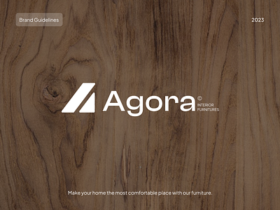 Agora - Brand Guidelines brand guidlines branding furnitures logo logo furniture motion graphics