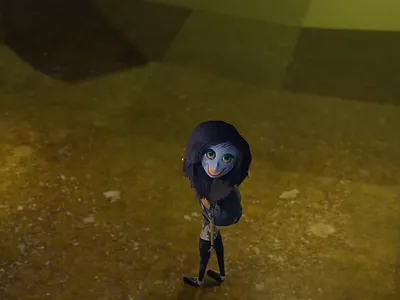 Sweet Mask-Girl Animation For My 3D animation Short Film 3d animated animation blender cartoon character cute devil film gif head mask motion graphics move