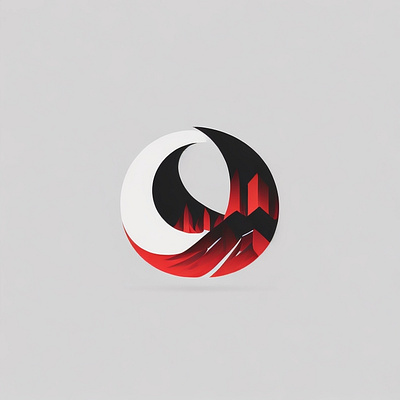 Moon minimalist logo ai generated branding design graphic design illustration islandretreat logo ui ux vector