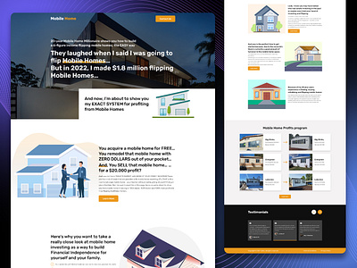 Home Selling Landing Page Design branding design flat home selling homepage landingpage real state responsive ui ui ux website