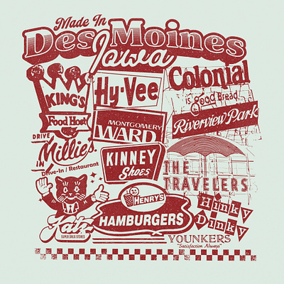 Nostalgic Logos Vintage T-Shirt Challenge branding classic design graphic design illustration logo mascot retro tshirt tshirt design vector vintage