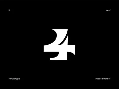 4 - 36DaysOfType 36daysoftype 4 4 4 inspiration calligraphy calligraphy artist font font design fontmaker lettering typedesign