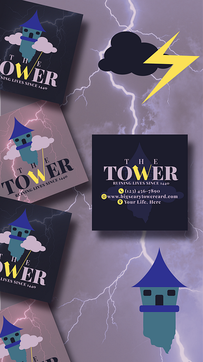 The Tower branding design graphic design illustration logo pattern design social media