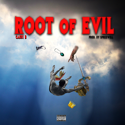 Rootof evil collage cover art graphic design mixtape cover