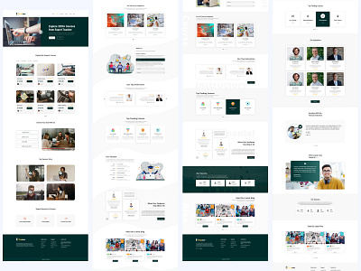 Education Website landing pages app design clean design design figma design graphic design illustrator design landing page landing page design photoshop design ui ui design ui ux design user interface design user research ux ux design ux ui design web design website design websites