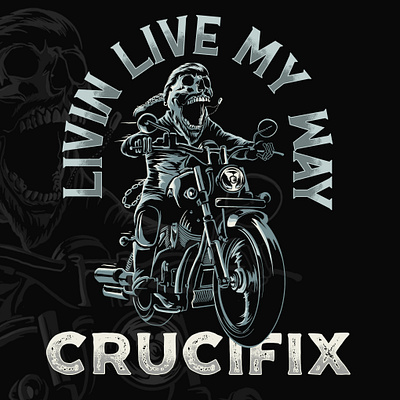 Cruces Road T-Shirt design biker branding classic design graphic design illustration logo mascot motor motorbike race retro tshirt tshirt design vector vintage