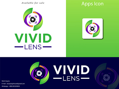 Concept : VividLens - Logo Design (Unused ) a b c d e f g h i j k l m n app appicon best logo brand identity branding camera logo creative log graphic design logo logo design logo inspirations logofolio modern logo monogram negative space logo o p q r s t u v w x y z photography logo vector