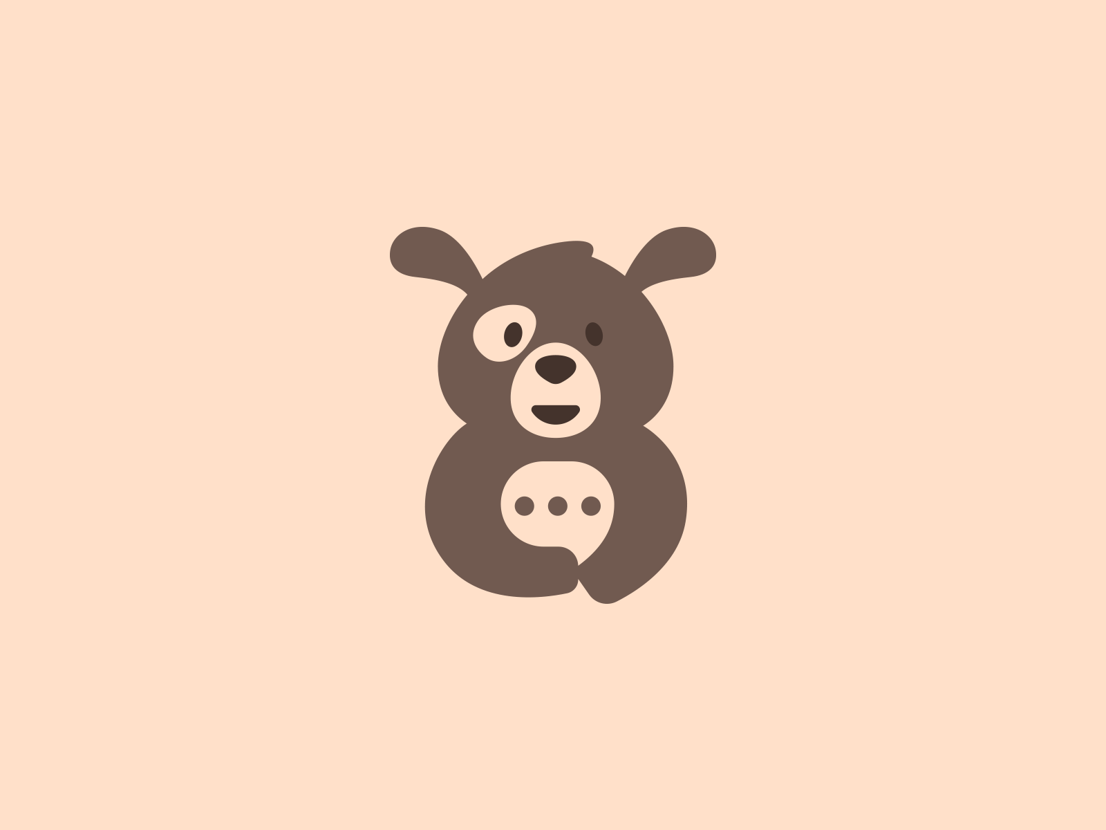 Pets chat brand branding bubble chat community conversation design dog doggy elegant illustration logo logotype mark modern negative space pet sign speak talk