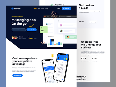 ChatBot Landing Page chatbot design chatbot for fashion chatbot for food chatbot for home chatbot for pets chatbot landing page design clean dashboard design mobile app product analysis product designer ui ui designer ui ux user interface ux ux designer website