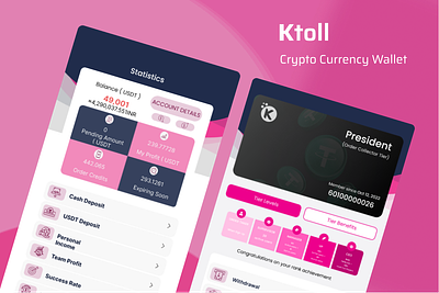 Crypto Currency Wallet crypto graphic design ui wallet