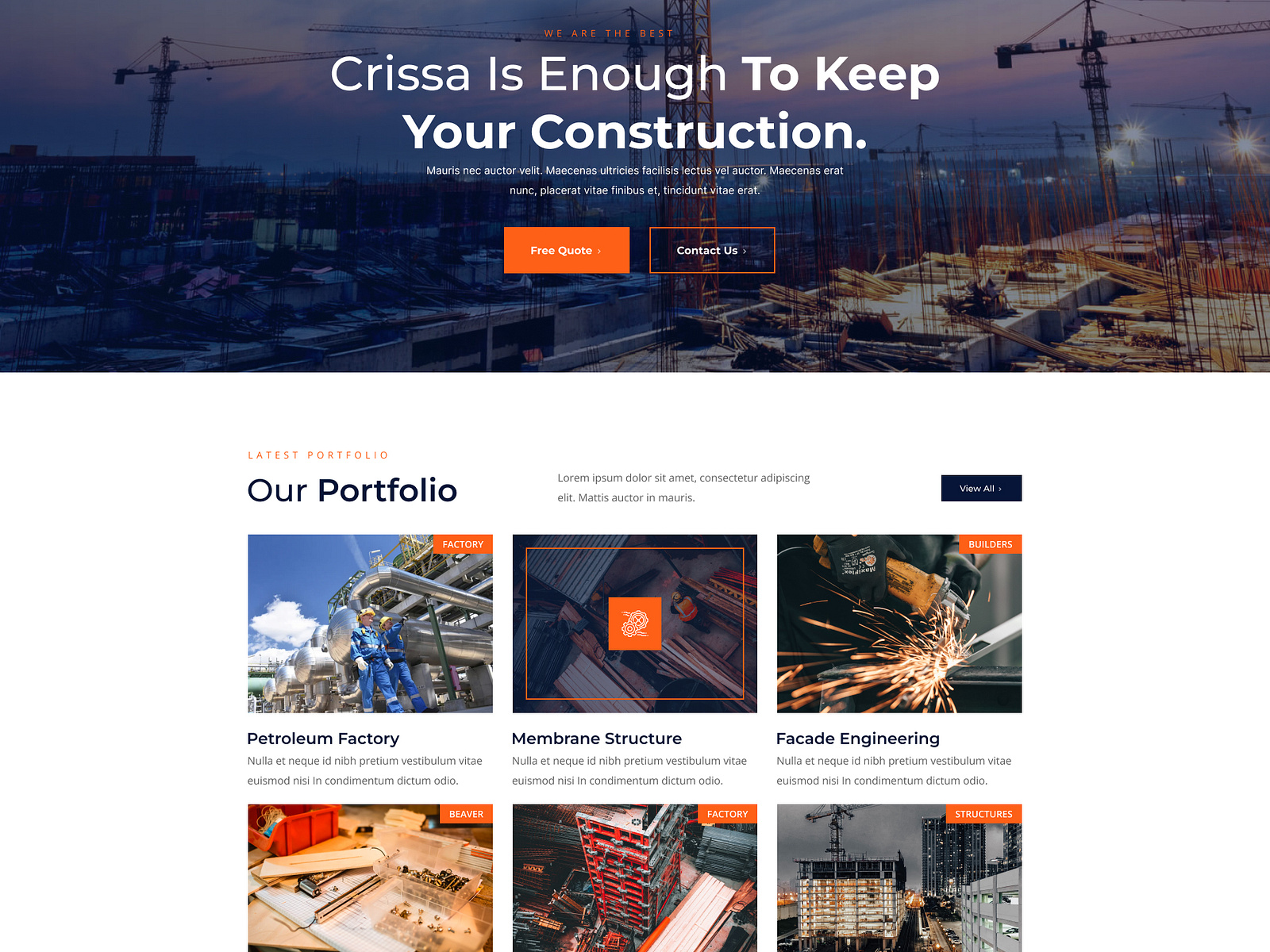 Construction figma template by Towkibur Rahman on Dribbble