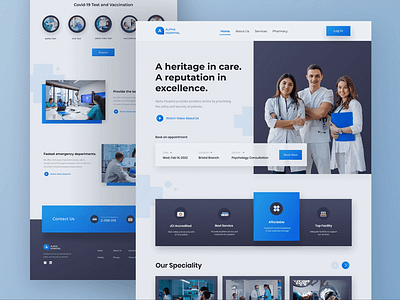 Hospital Website Design animation app branding business content writting digital marketing ecommerce website graphics design illustration javascript landing page online store small business ui design ux design web application website design website development website problem solving wordpress website