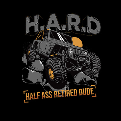 bad ass jeep tshirt design branding classic design graphic design illustration jeep logo mascot offroad vector