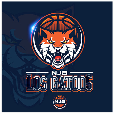 Los Gatos NJB T-Shirt Design basketball branding championship classic design graphic design illustration jersey logo mascot sport tshirt tshirt design vector