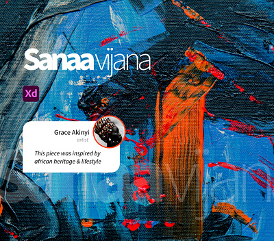 Sanaa Vijana app dashboard design ui web app