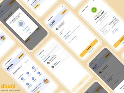 Dhani App UPI UI UX design