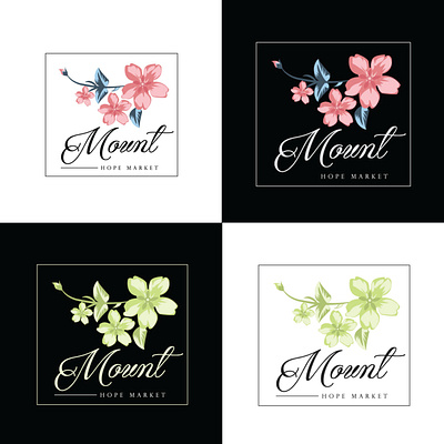 Minimal Logo design branding business logo flower logo graphic design graphics design icon logo logo design