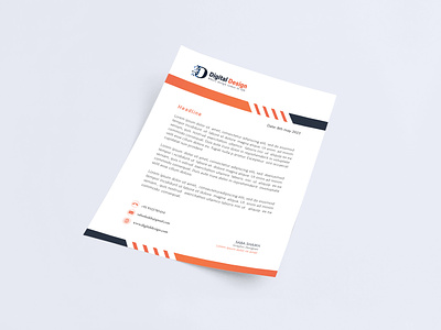 Letter Head branding design graphic design illustration letterhead