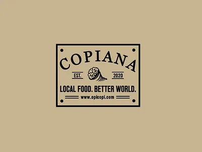 Copiana food logo branding business logo design flower logo food logo graphic design icon illustration logo logo design