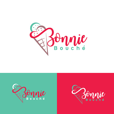 Ice-cream logo branding business logo flower logo graphic design ice cream logo icon illustration logo logo design