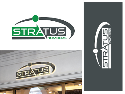 Stratus numbers logo branding business logo design graphic design icon logo logo design