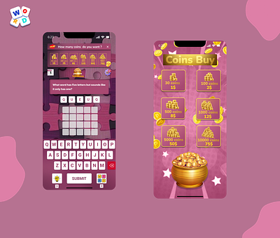 Gowthaman animation branding gaming graphic design ui ui app ui design word puzzle